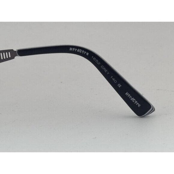 HARDCORE - 1652 GREY 140 MM STAINLESS STEEL Rectangle Glasses Frames - Picture 6 of 7